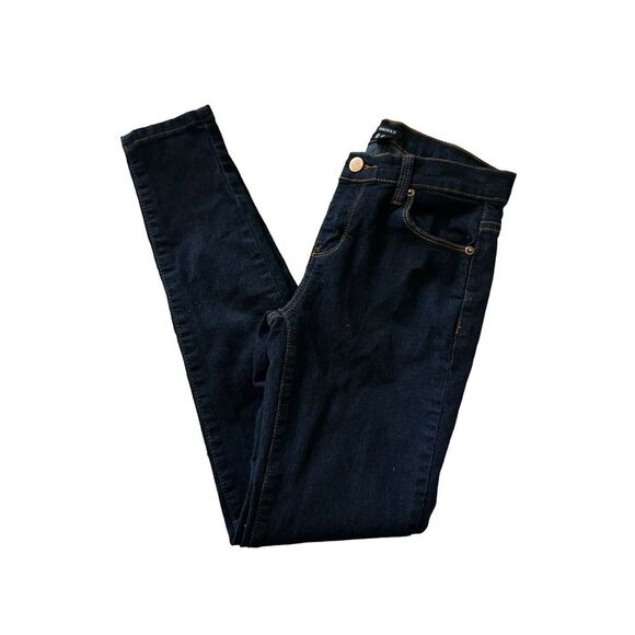 Forever 21‎ Jeans Women's Size 27 Dark Blue Denim Skinny Stretch SEE PHOTOS - Picture 1 of 10